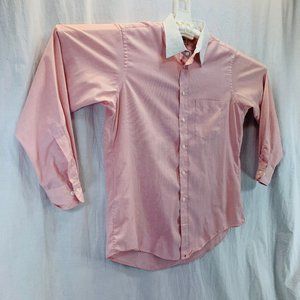 Vintage 80’s Men’s Pink Dress Shirt - Large